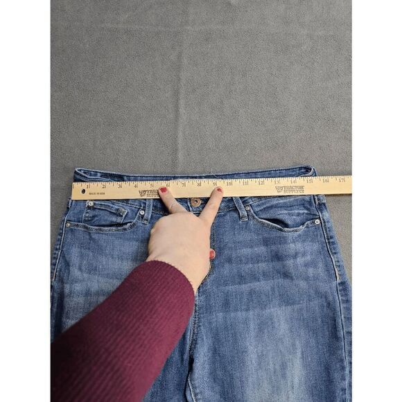 Signature Levi Strauss Jeans Women's Skinny Blue Denim Medium Wash Size 8M - Picture 9 of 11